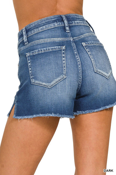 Myla Frayed Hem Denim Shorts