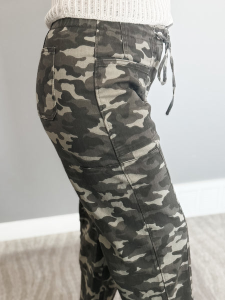 PREORDER Brantley Camo Drawstring Jean