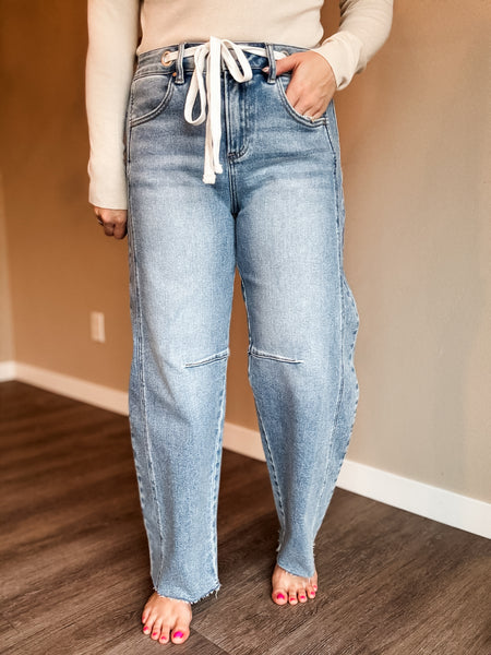 Olson Barrel Drawstring Denim