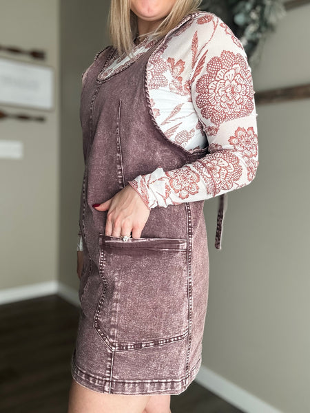 PREORDER Anya Denim Overall Dress