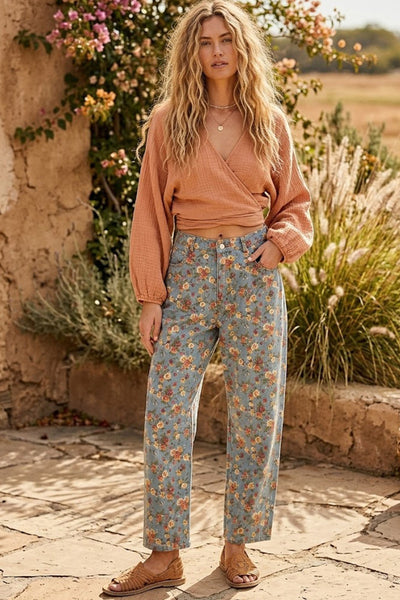 Painted Prairie Barrel Jeans