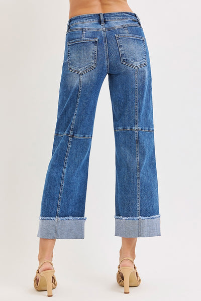 Taylor Cropped Wide Leg Jeans