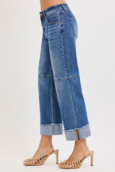 Taylor Cropped Wide Leg Jeans