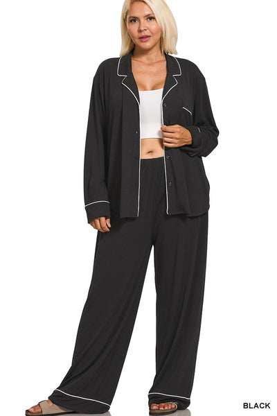 Laila Pajama Set - Black