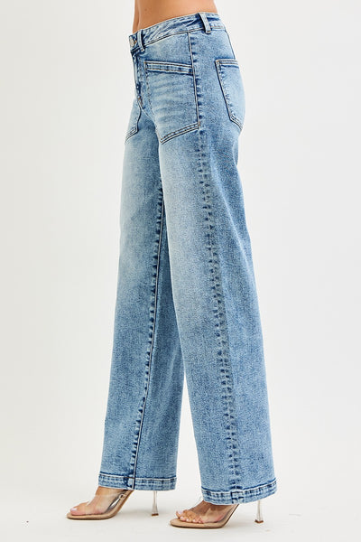 Frankie Slouchy Patch Pocket Jeans