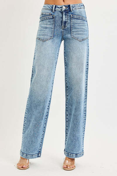 Frankie Slouchy Patch Pocket Jeans