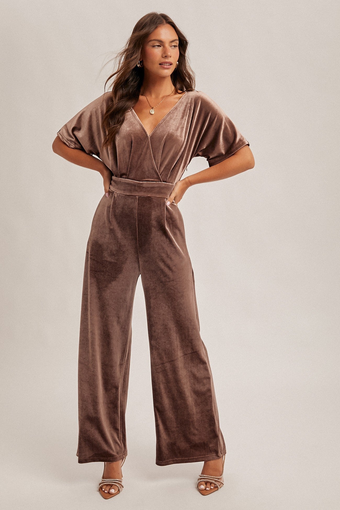 Evella Velvet Jumpsuit