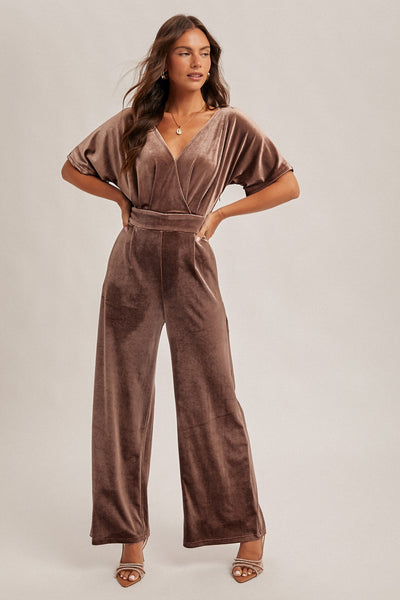 Evella Velvet Jumpsuit
