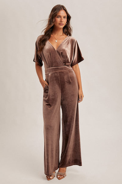 Evella Velvet Jumpsuit