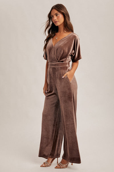 Evella Velvet Jumpsuit