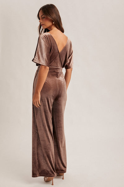 Evella Velvet Jumpsuit