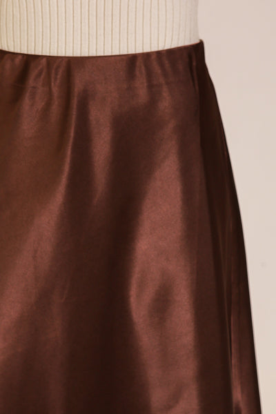 Annalea Satin Midi Skirt