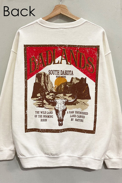 Badlands South Dakota Sweatshirt - SIZE S/M