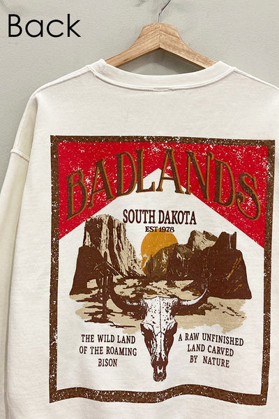 Badlands South Dakota Sweatshirt - SIZE S/M