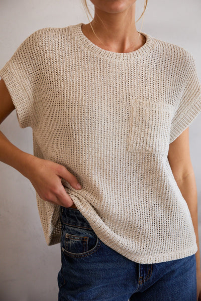 Soraya Knit Sweater Top - SIZE LARGE