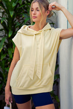 Vaela French Terry Sleeveless Hoodie
