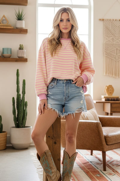 Lillia Striped Sweatshirt