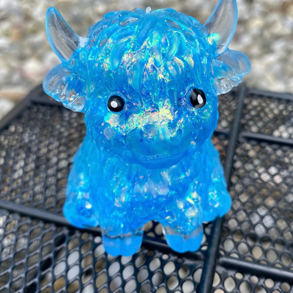 Highland Cow Squishy - Blue
