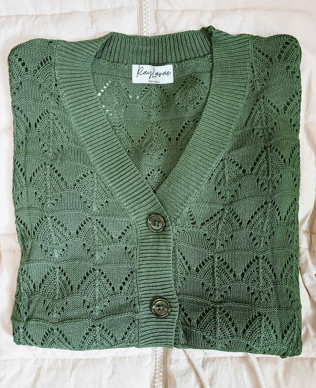Langley Crochet Cardigan - SIZE MEDIUM
