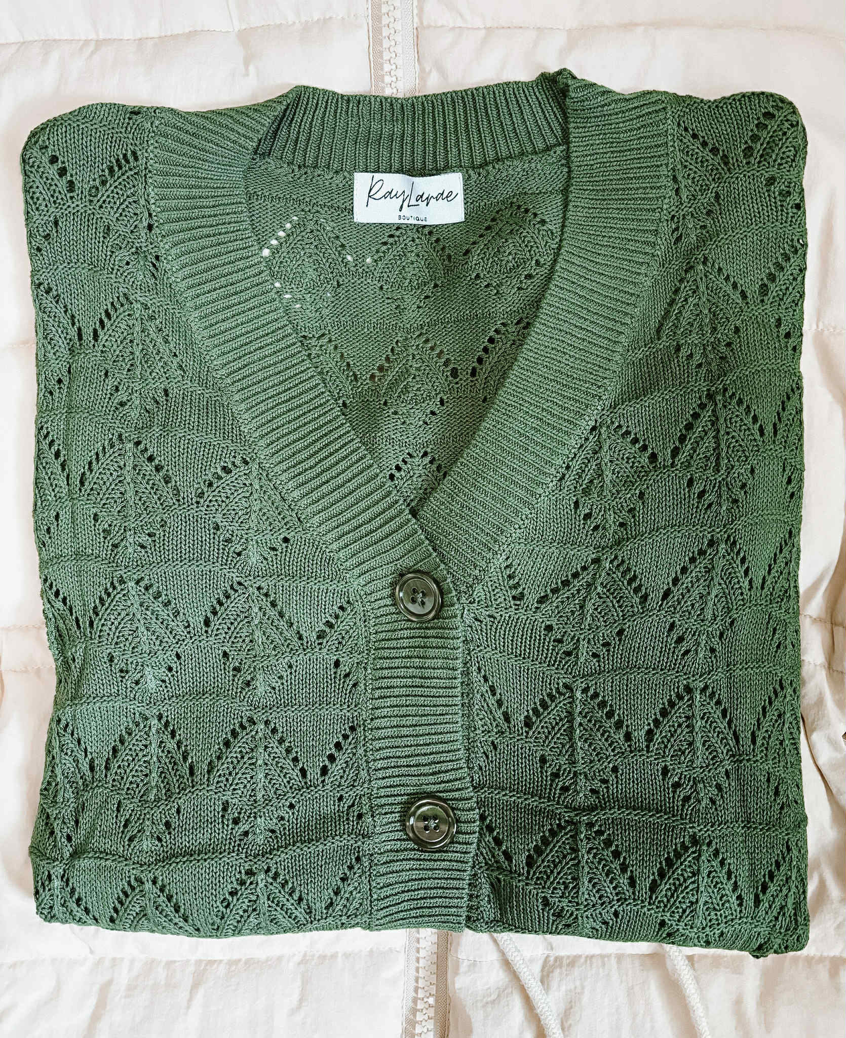 Langley Crochet Cardigan - SIZE MEDIUM