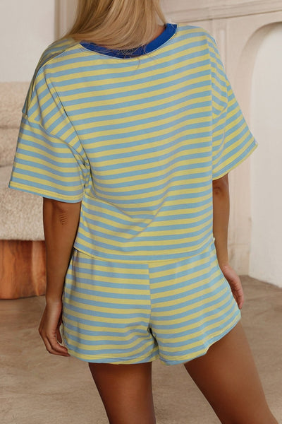 PREORDER Kensley Striped Shorts Set