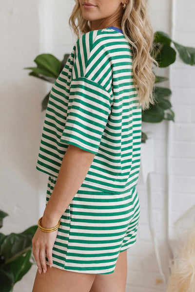 PREORDER Kensley Striped Shorts Set