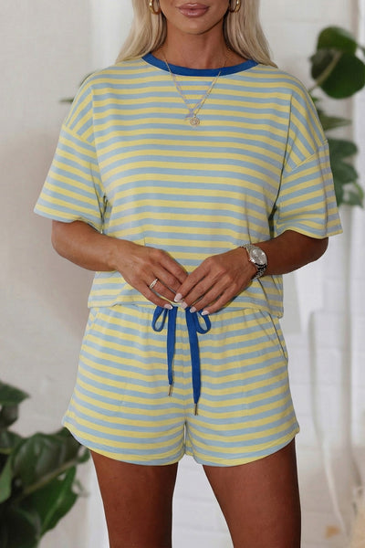 PREORDER Kensley Striped Shorts Set