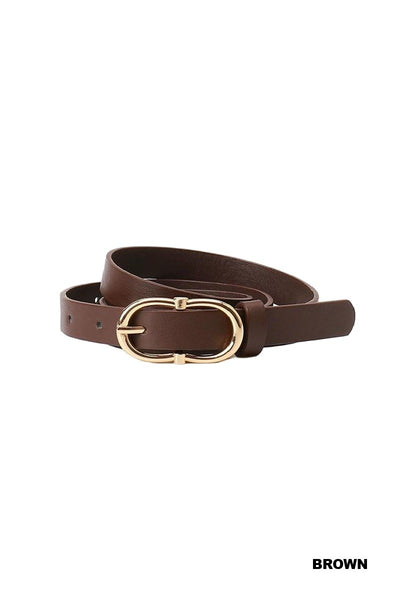 Avalon Double Ring Belt - Brown