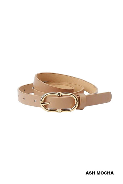 Avalon Double Ring Belt - Ash Mocha