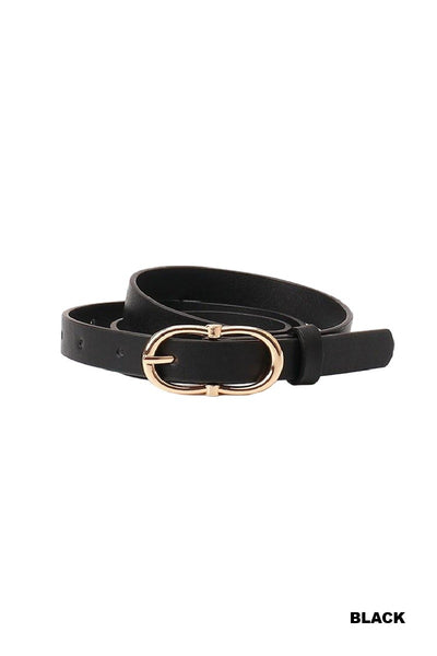 Avalon Double Ring Belt - Black