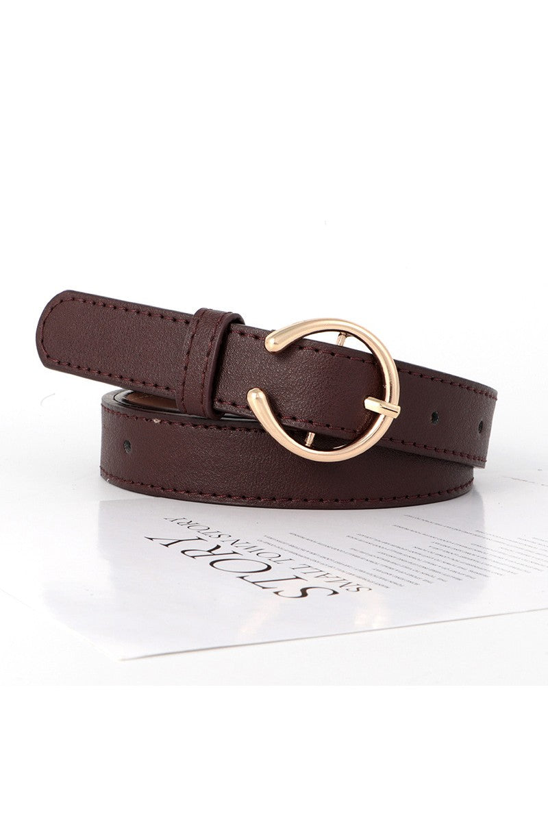 Everett Single Ring Belt - Brown