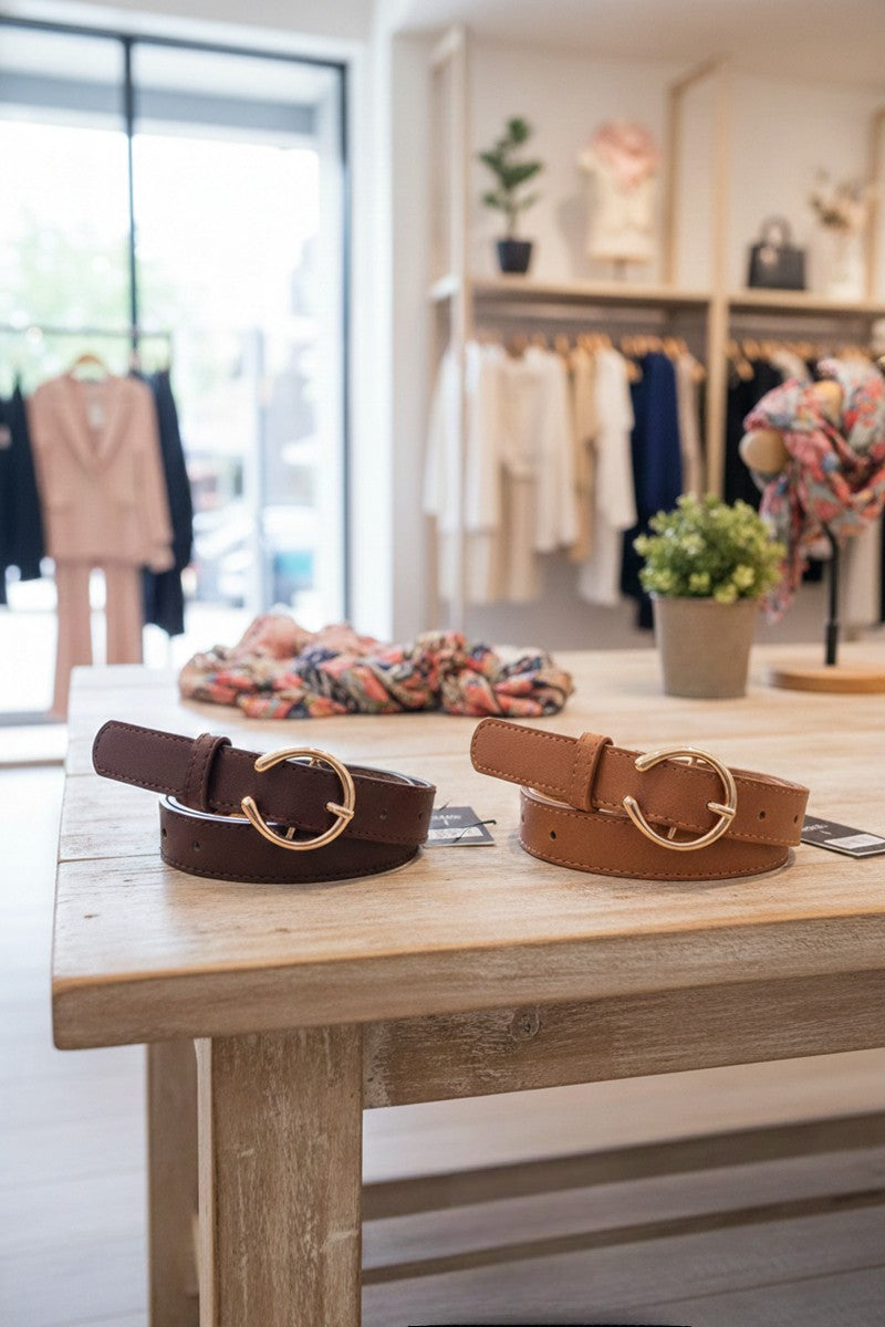 Everett Single Ring Belt - Brown