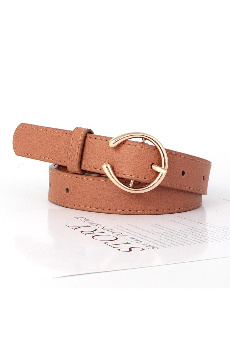 Everett Single Ring Belt - Camel