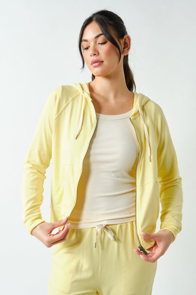 Skye Hacci Lounge Zip Jacket - Yellow Glow