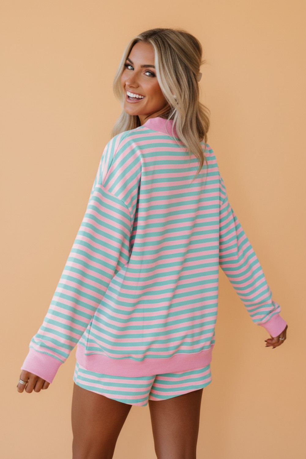 Tansy Stripe Lounge Set - SIZE MEDIUM