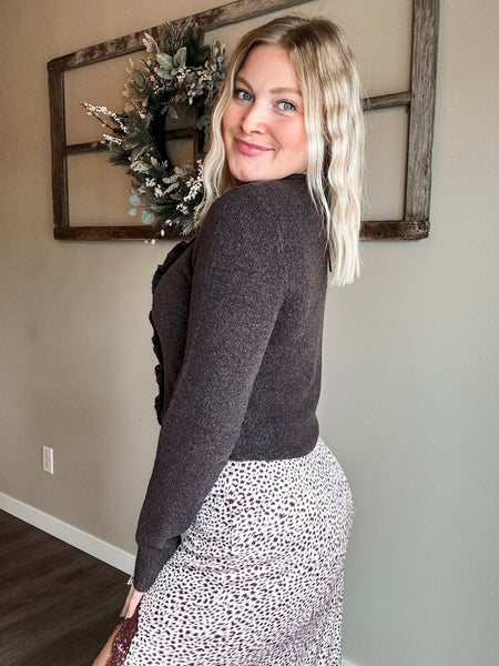 Riva Ruffle Cardigan