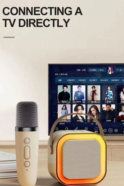 Karaoke Bluetooth Speaker Set - Cream