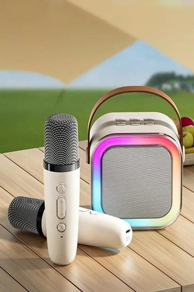 Karaoke Bluetooth Speaker Set - Cream