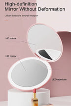 Soft Glam Compact Mirror - Pink