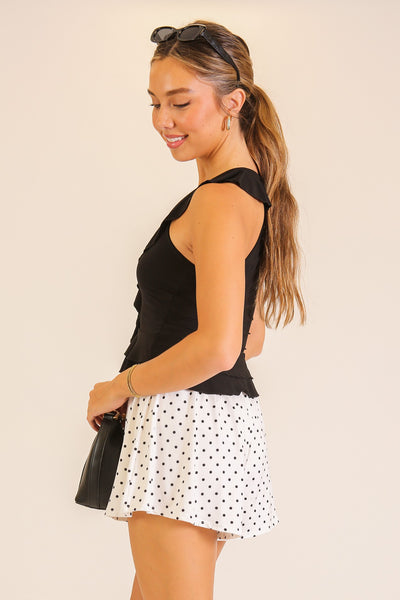 Livia Ruffle Peplum Tank