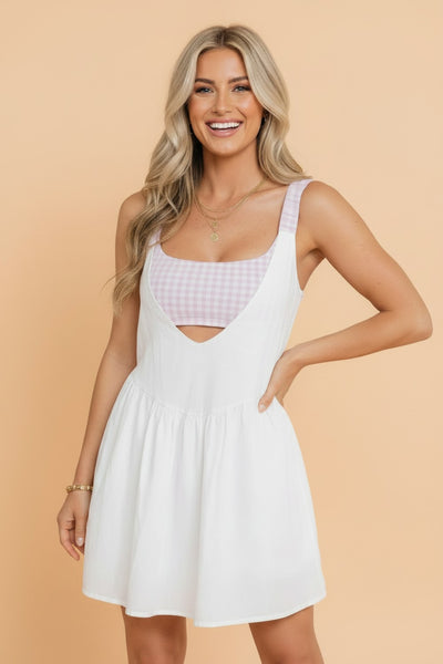 Set Point Gingham Active Dress - SIZE MEDIUM