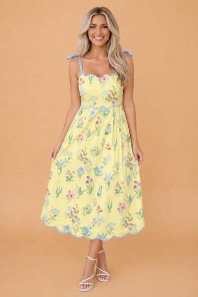 PREORDER Wisteria Lane Floral Dress
