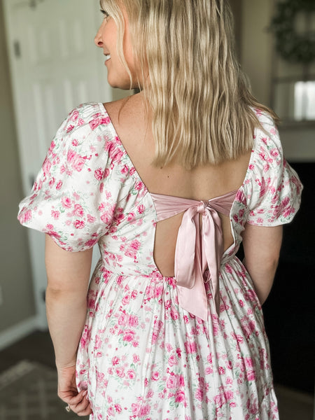PREORDER Petal Promise Floral Ribbon Dress