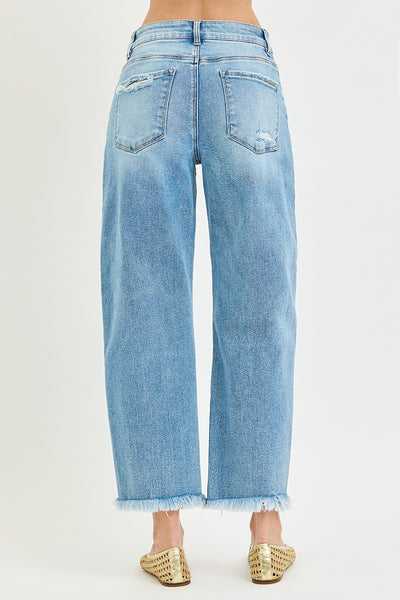 Mavis Cropped Barrel Jean