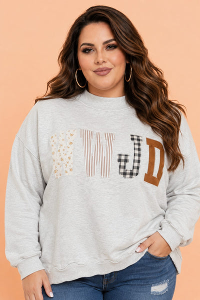 PREORDER WWJD Mock Neck Sweatshirt