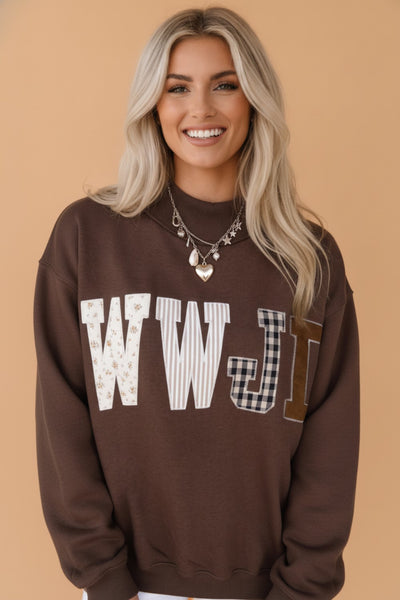 PREORDER WWJD Mock Neck Sweatshirt