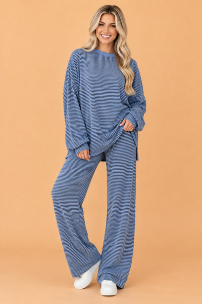 PREORDER Weekend Away Stripe Lounge Set