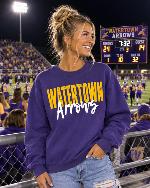 PREORDER Spiritwear Crewneck Sweatshirt - Watertown Arrows