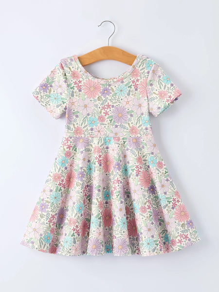 Little Wildflower Twirl Dress