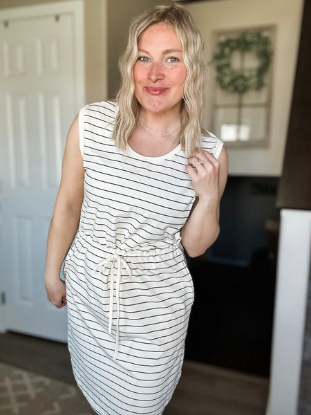 PREORDER Camillia Stripe Tie Dress